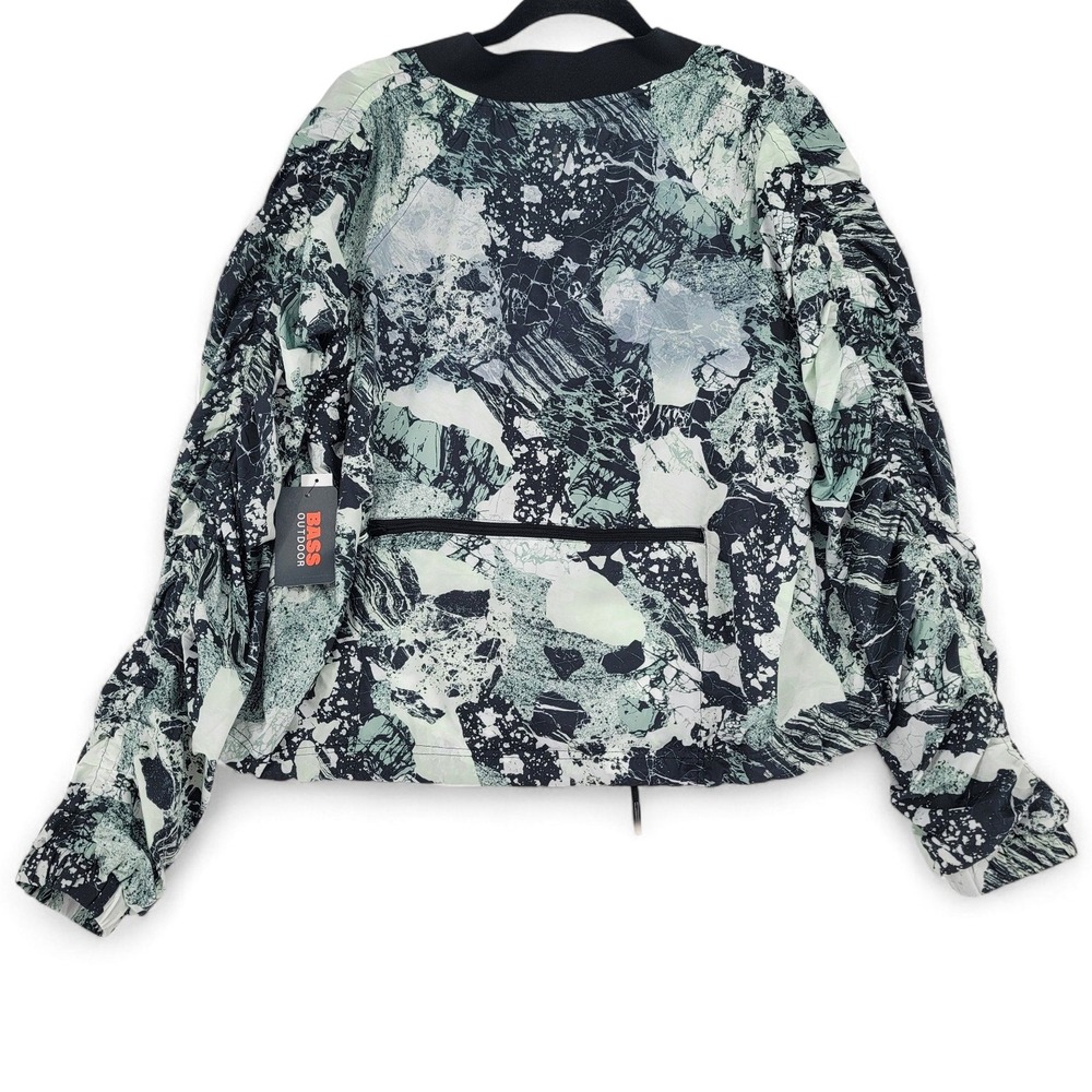 Bass Outdoor Womens L Packable Jacket‎ Lightweight Camo Windbreaker Travel - Picture 5 of 9
